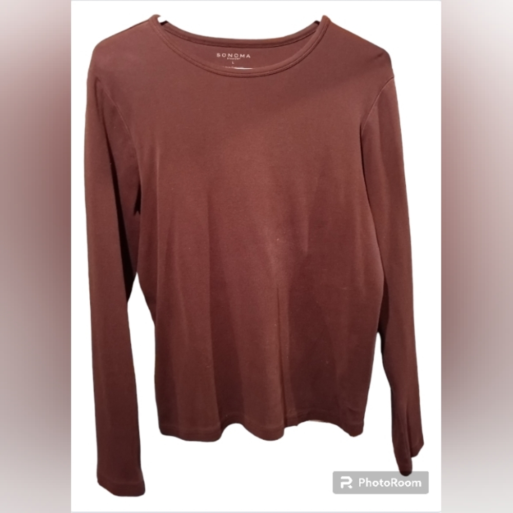 Sonoma Brown Long Sleeve Tee Shirt